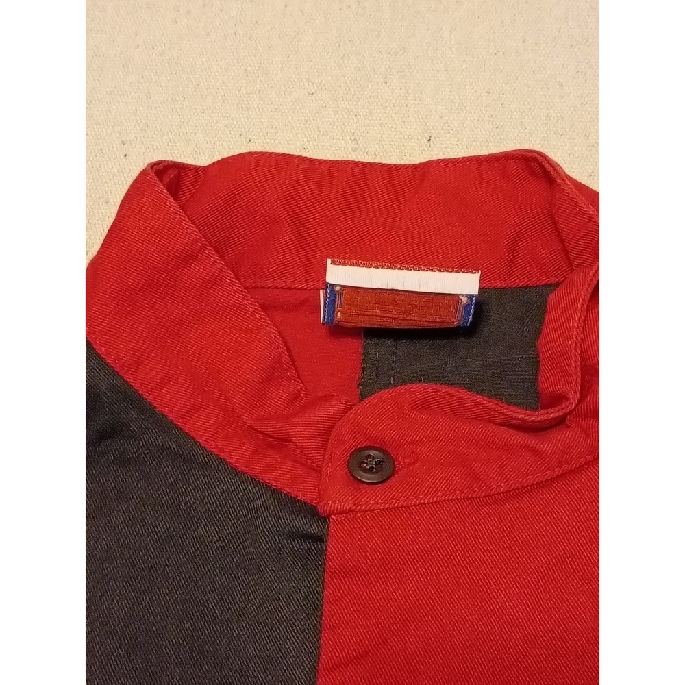 Vitage 90's Habeeb Brand Mens Colorblock Western Cowboy Shirt Band Collar Medium - Picture 4 of 11